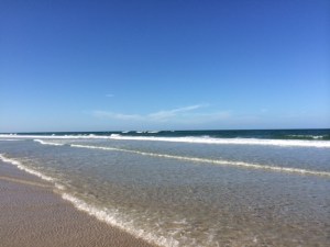 Ponce Inlet Beach Blue Sky and Ocean waves